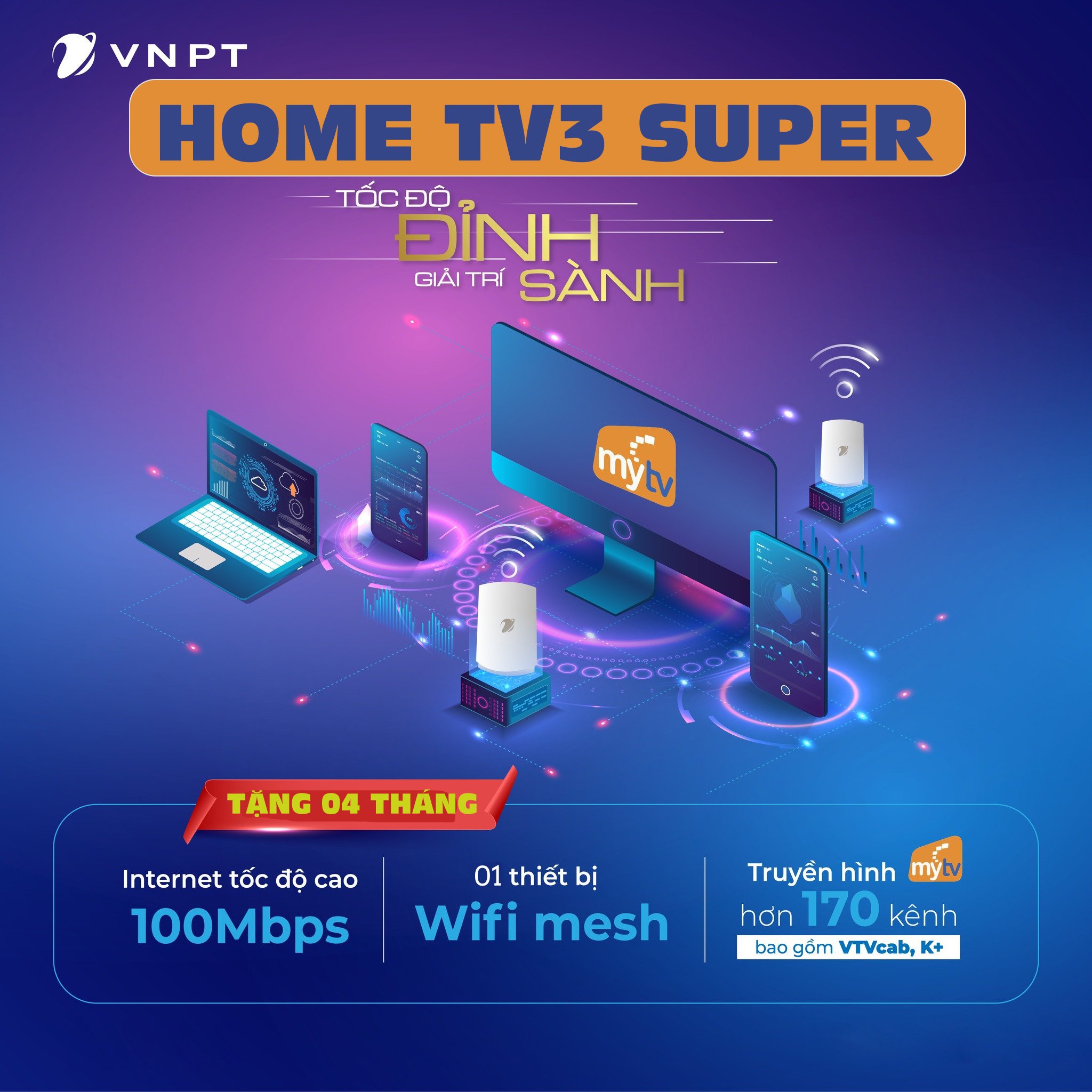 Gói Home Tv3 Super Vnpt