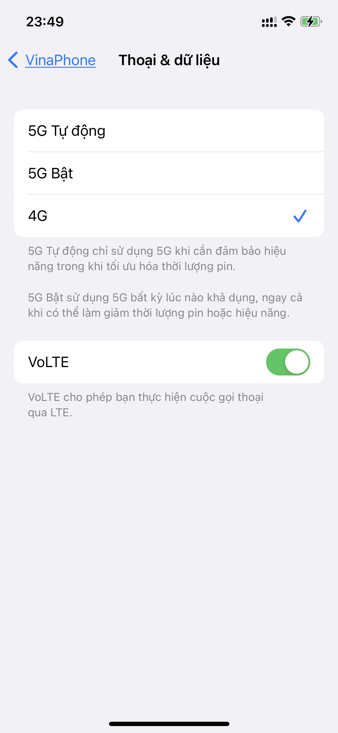 Khac Phuc Mang 4g Vinaphone Cham Tren Iphone