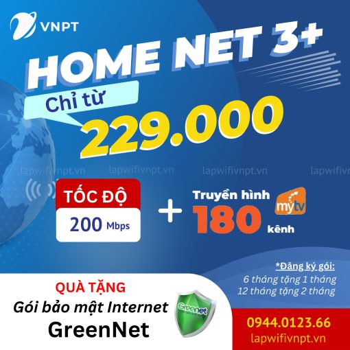Goi Cuoc Home Net 3 Phus Vnpt