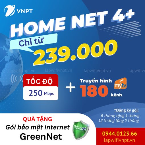 Goi Cuoc Home Net 4 Plus Vnpt
