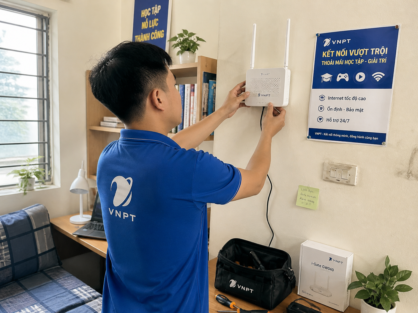 Kỹ Thuật Triển Khai Lắp đặt Wifi Cho Sinh Viên Tại Phòng Trọ