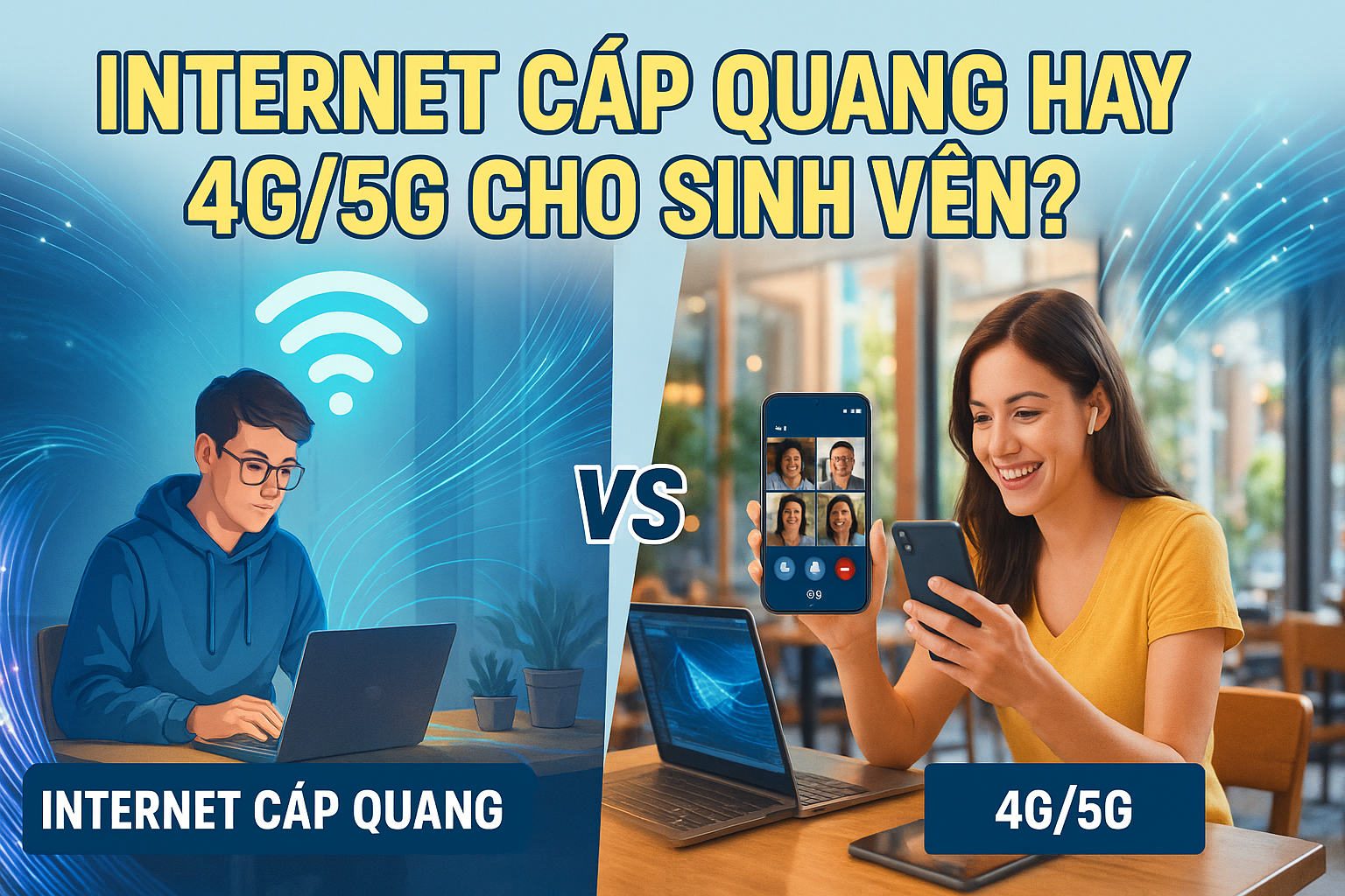 Nên Dùng Internet Cáp Quang Hay 4g 5g Cho Sinh Viên