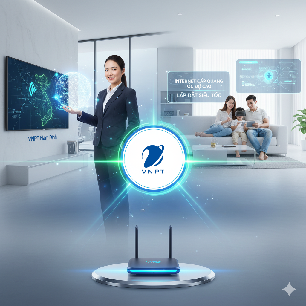 Lắp đặt Internet Cáp Quang Vnpt Tốc độ Cao Cho Hộ Gia đình Tại Nam Định