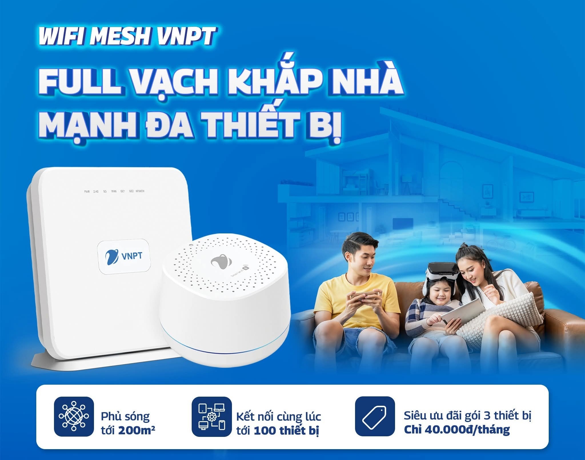 Combo 2 Thiết Bị đi Kèm Khi Lắp Các Gói Cước Wifi Tại Chung Cư