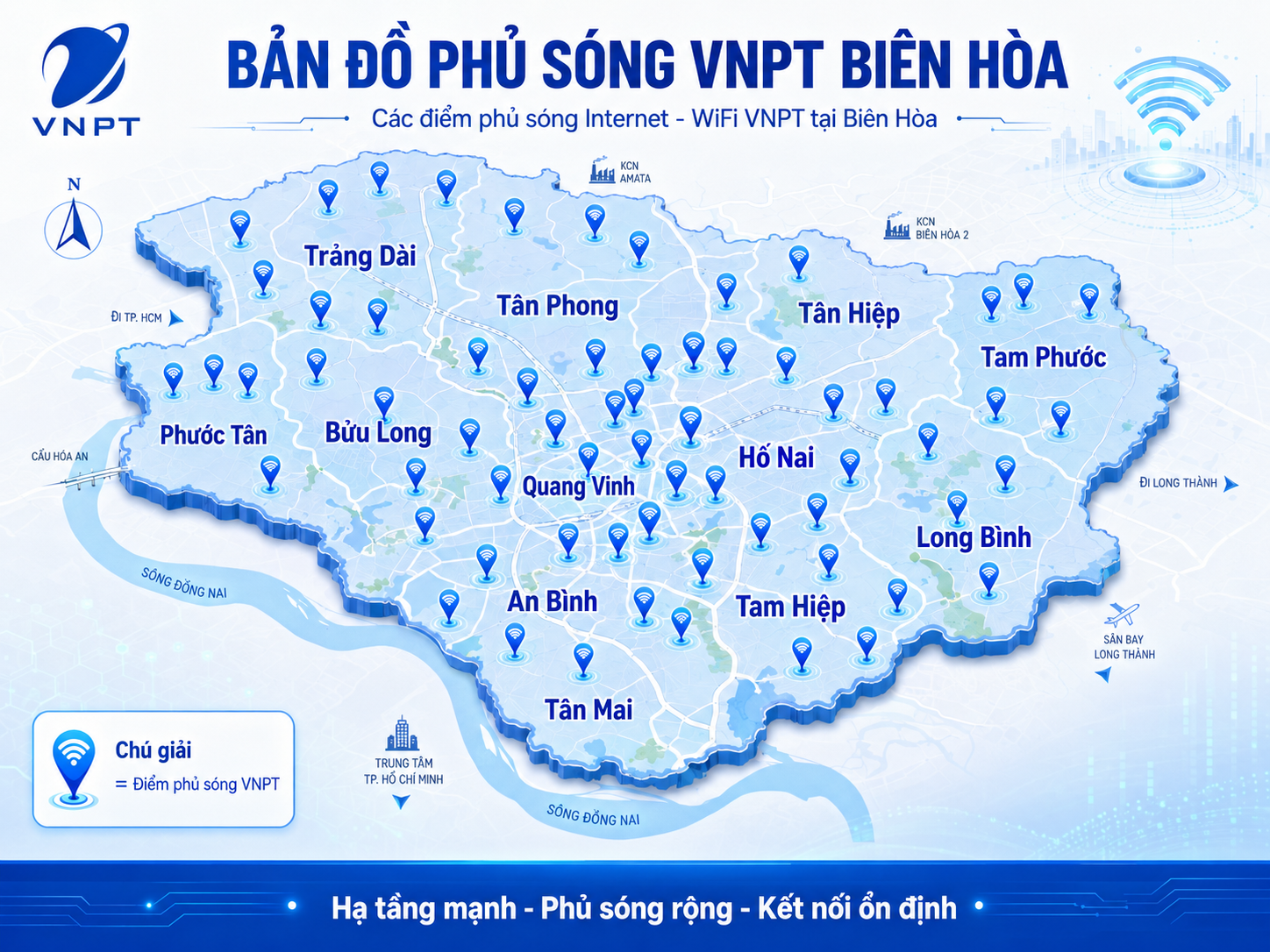 Hạ Tầng Cáp Quang Vnpt Phủ Sóng Khắp Nơi ở Biên Hòa