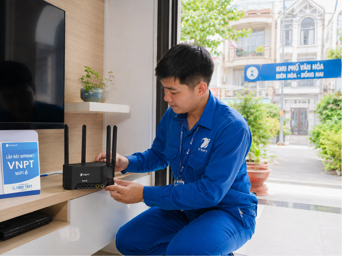 Kỹ Thuật Vnpt Triển Khai Lắp Mạng Wifi Tại Biên Hòa