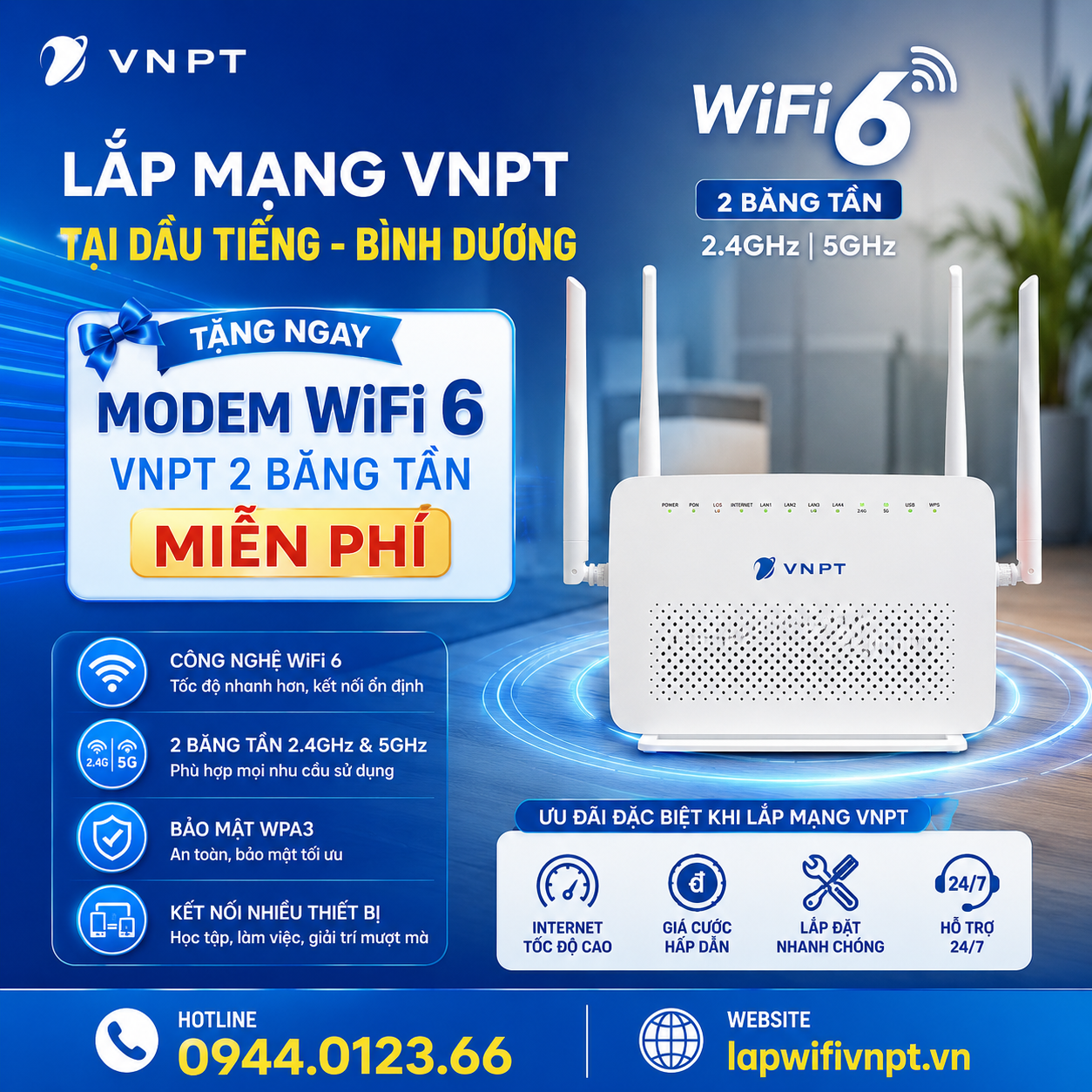 Modem Wifi 6 Của Vnpt Dầu Tiếng