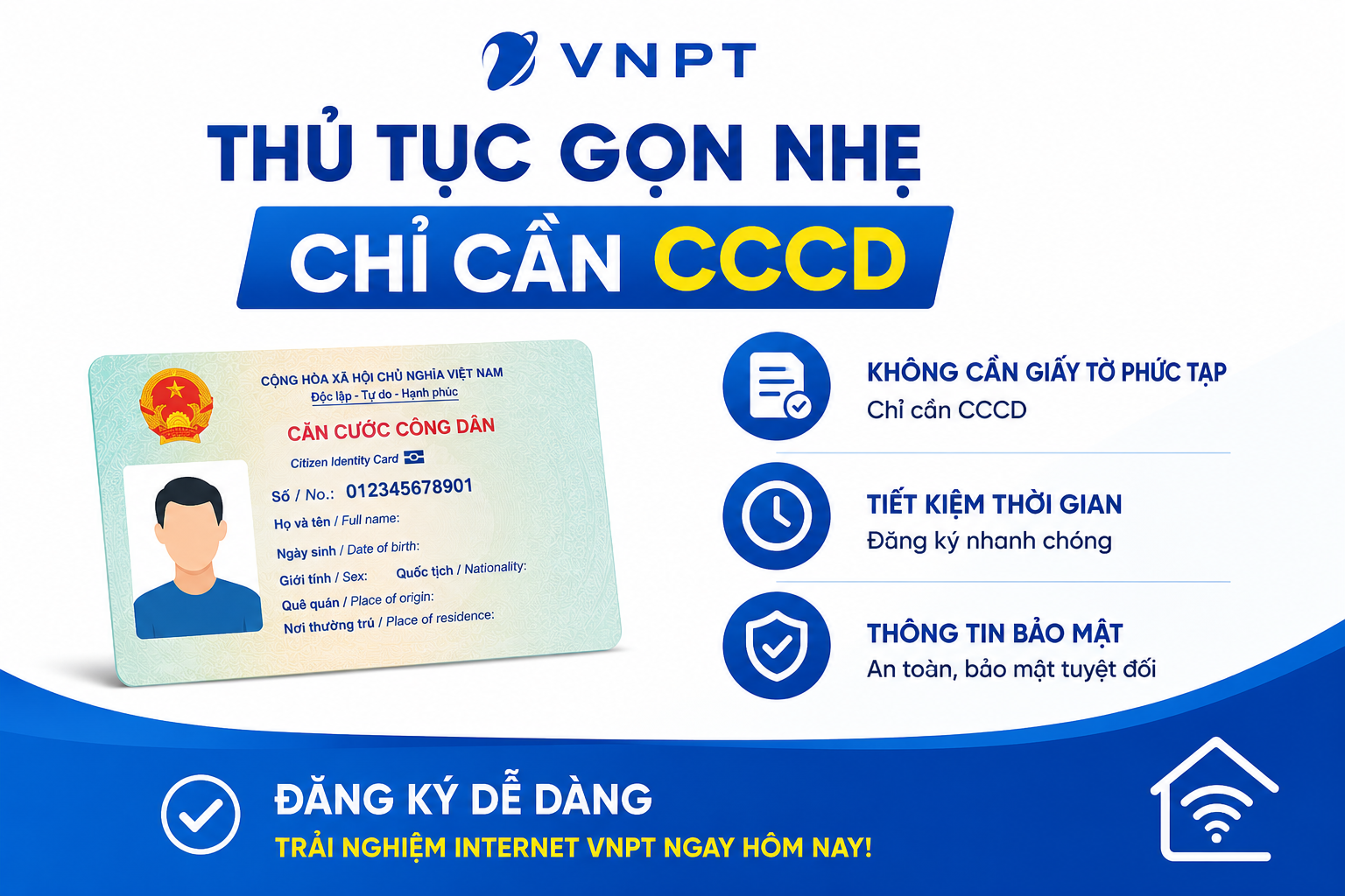 Thủ Tục đăng Ký Wifi Vnpt Chỉ Cần Cccd