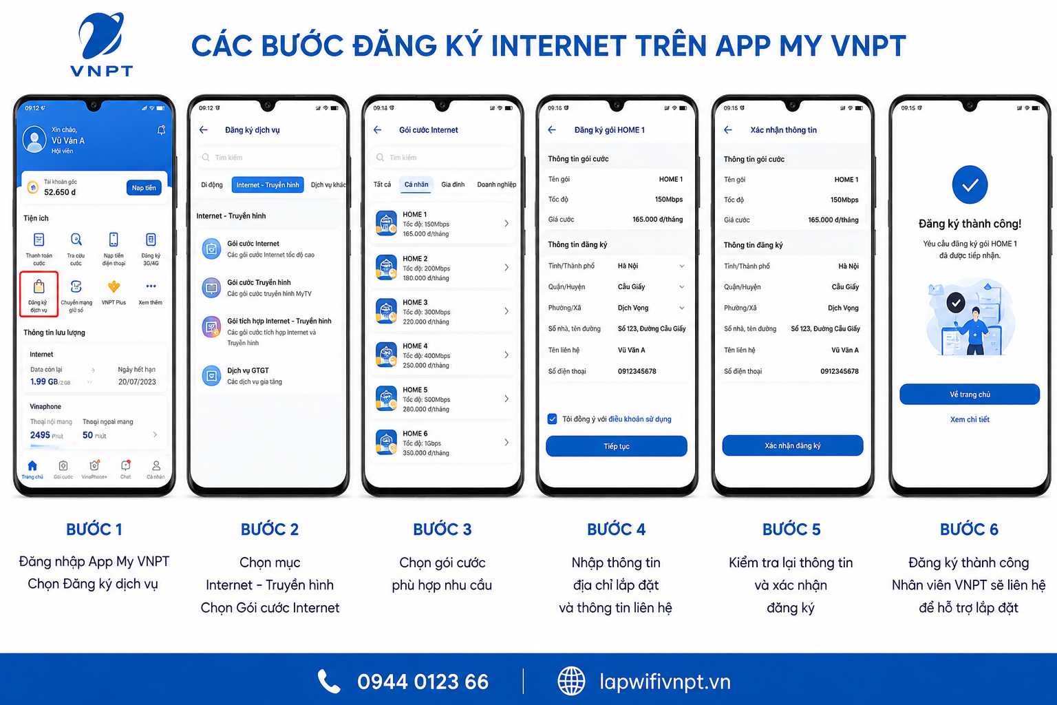 Các Bước đăng Ký Lắp Wifi Vnpt Qua App My Vnpt