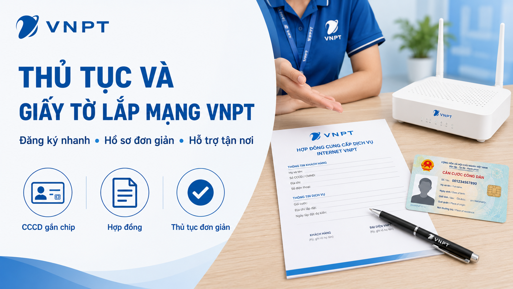 Thủ Tục Giấy Tờ Lắp Mạng Vnpt