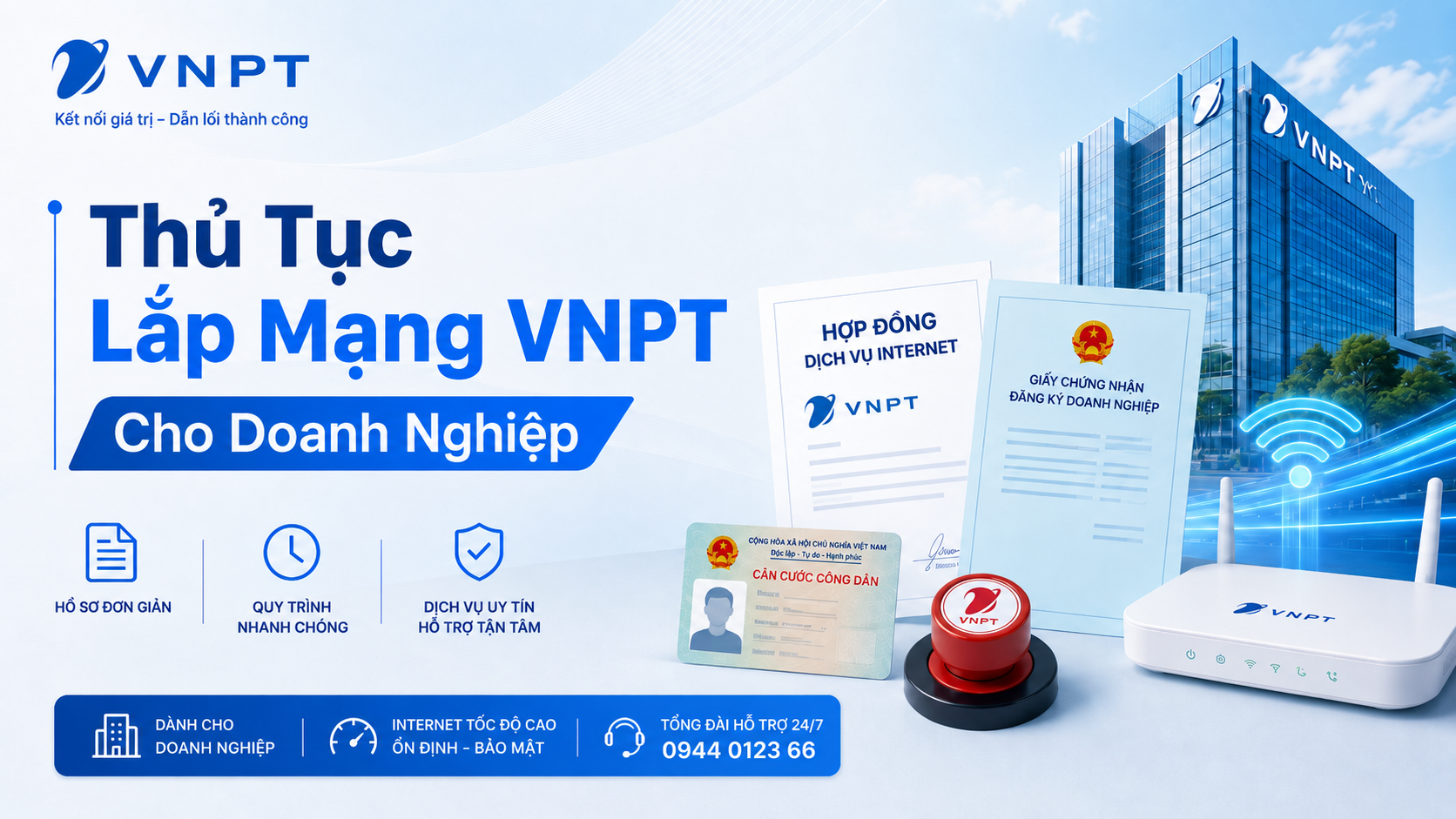 Thủ Tục Lắp Mạng Vnpt Cho Doanh Nghiệp