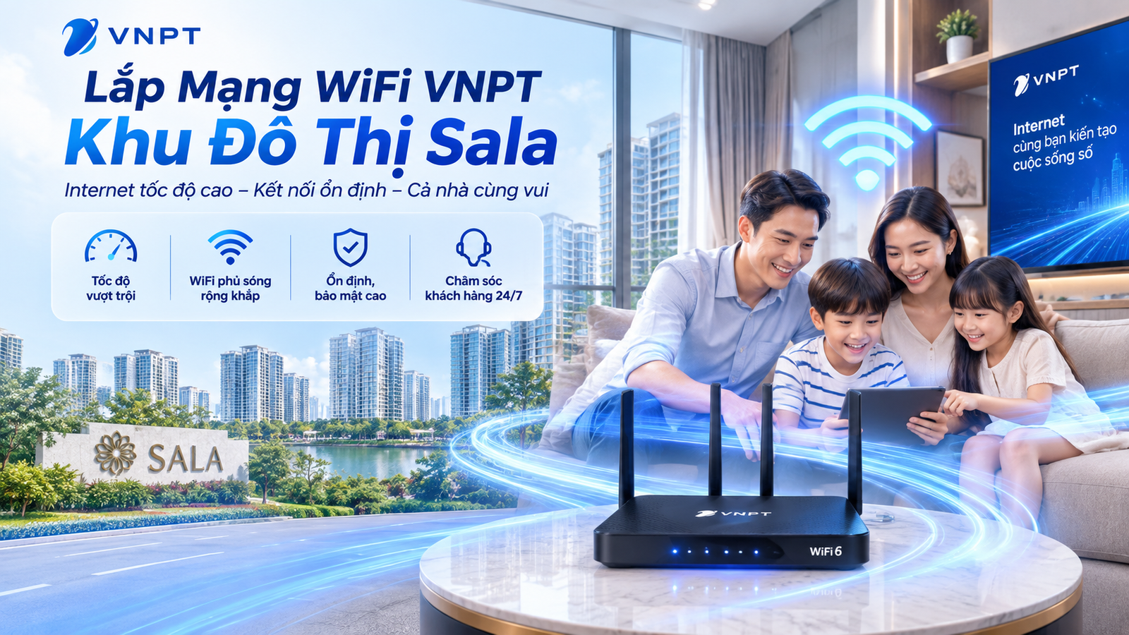 Lắp Mạng Wifi Vnpt Khu đô Thị Sala